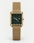 LYX Midnight – Rose Gold Square Analog Watch for Men | Trending Square Dial Watch | Mesh Strap