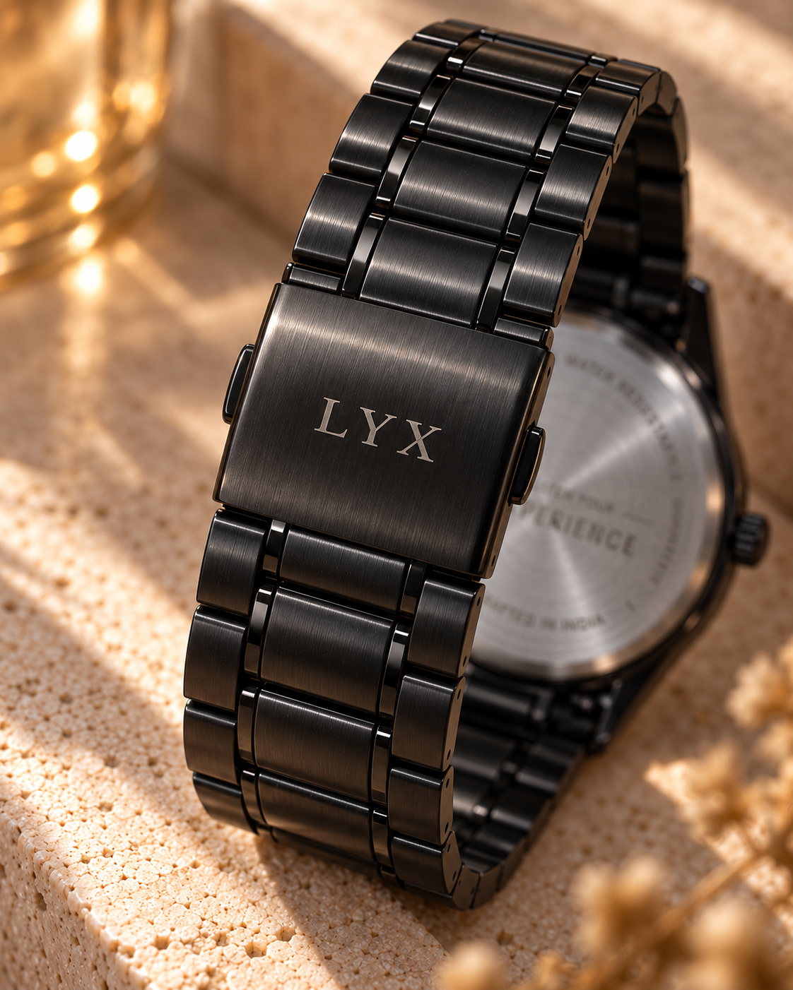 LYX Eclipse – Full Black Analog Watch for Men | Best Analog Watch for Men | Gold Accents