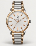 LYX Moonlight – Two-Tone Silver & Rose Gold Analog Watch for Men | Best Budget Analog Watch Under ₹1000 | Stainless Steel