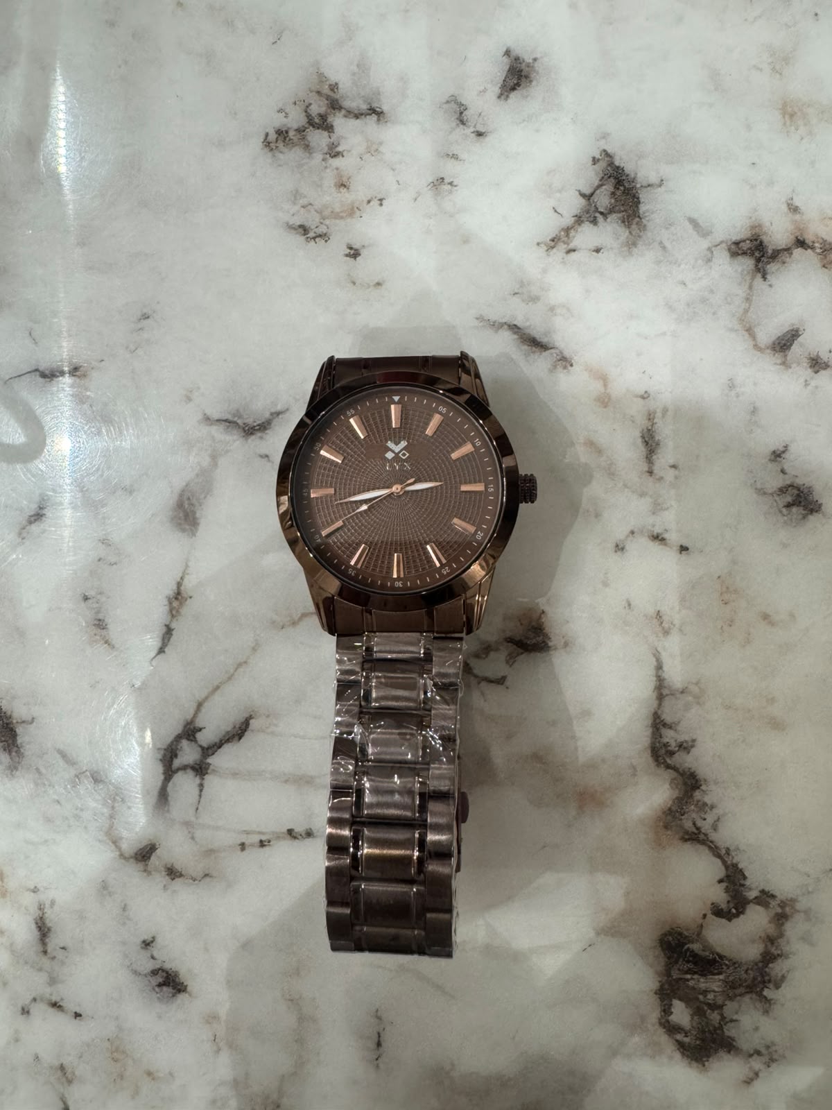 LYX EMBERGLOW - Gunmetal Brown Analog Watch for Men | Unique Budget Analog Watch | Textured Dial